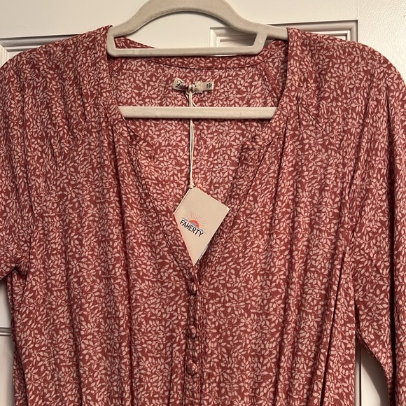 New Faherty Montara Batik Dress size small - Picture 5 of 5